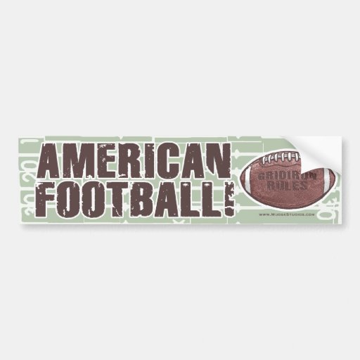Futebol americano Bumpersticker Adesivo