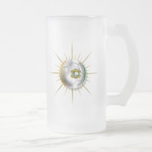 Futebol Starburst de Côte D'Ivoire Caneca