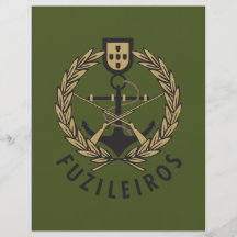 Fuzileiros navais portugueses "Fuzileiros " do mar Panfletos Personalizado