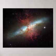 Galáxia M82 de Starburst Impressão