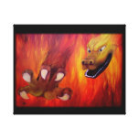 Garra do dragão - dragão vermelho impressão em tela canvas