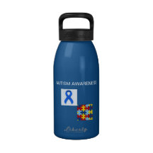 Garrafa de água (consciência do autismo)