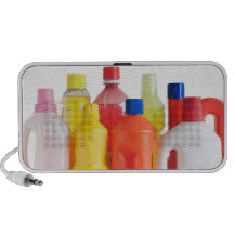 garrafas detergentes plásticas caixinha de som para notebook