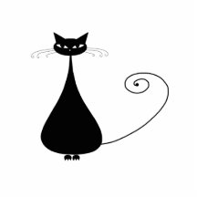 Gatinho irrisório preto 4 fotoescultura