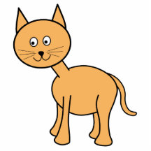 Gato bonito do gengibre. Desenhos animados alaranj Foto Escultura