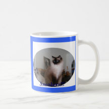 Gato de Mitted Ragdoll do selo, sapatilhas!!! Caneca