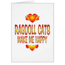 Gato de Ragdoll Cartao