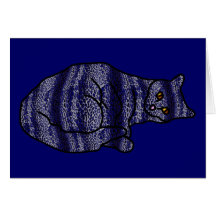 Gato do camaleão cartão
