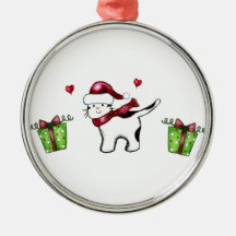 Gato do Natal Ornamento Para Arvores De Natal