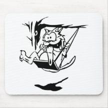 Gato engraçado mousepad