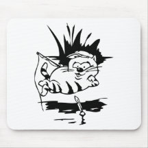 Gato engraçado mousepad