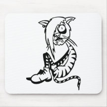 Gato engraçado mousepad