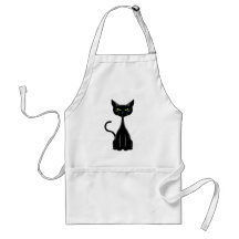 Gato preto 2 avental
