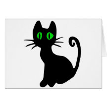 Gato preto cartões