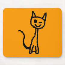 Gato preto, pisc mousepad