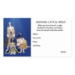 Gatos & cães de reino modelo cartões de visitas