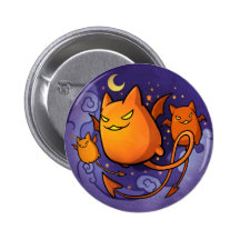 Gatos do Dia das Bruxas Boton