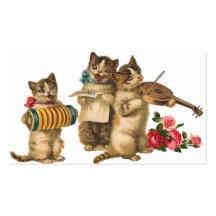Gatos musicais cartao de visita
