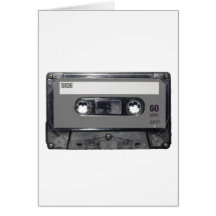Gaveta do vintage dos anos 80 de B&W Cartões