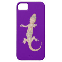 Geco de escalada no roxo capas de iPhone 5 Case-Mate