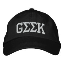 Geek chapéus bordados