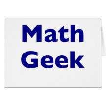 Geek da matemática cartões
