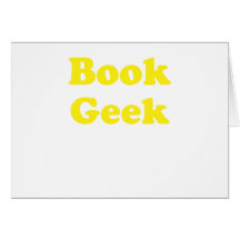 Geek do livro cartão