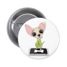 Geekhuahua, cão bonito do geek pins