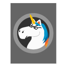 Geekicorn Cartões Postais