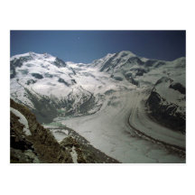 Geleira perto de Zermatt, suiça de Gorner Cartao Postal