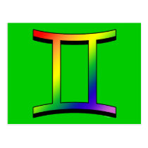 Gêmeos de GLBT cartées postais
