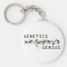 Gênio da genética chaveiros