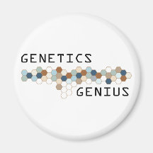 Gênio da genética imã de geladeira