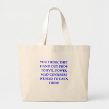 gênio mau bolsa de lona