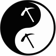 Geologia de Yin Yang Foto Esculturas