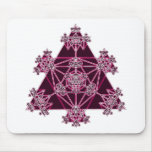 Geometria sagrado: Triângulos cor-de-rosa: Mousepad