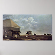 George Stubbs - Gimcrack com um noivo Poster