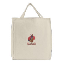 German shepherd do amor bolsas