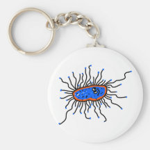 Germe azul dos desenhos animados chaveiros