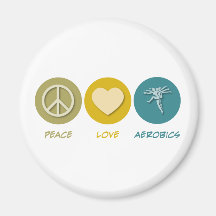 Ginástica aeróbica do amor da paz imas