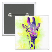 Girafa 2 da aguarela boton