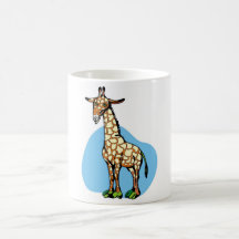 Girafa engraçado canecas