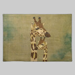 Girafas de bronze dourados Placemat jogos americanos da american mojo