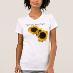 Girassóis da mamã do mundo os melhores t-shirts