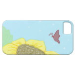 Girassol e borboleta capa de iPhone 5 Case-Mate