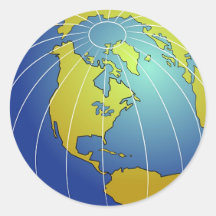 Globo da terra adesivos