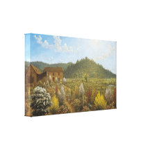 Glover de John - a casa do artista + jardim, planí Impressão Em Canvas