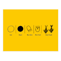 Glyphs antigos: cartoes postais