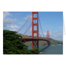 Golden gate bridge cartão