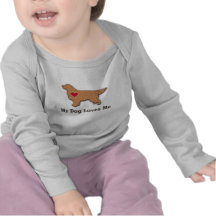 Golden retriever: "Meu cão ama-me " Tshirts